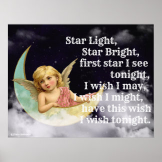 Star Light, Star Bright..Kinderzimmer Poster