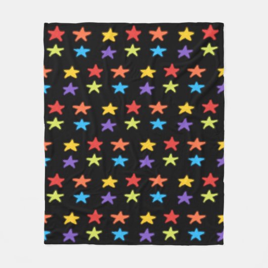 Star Light Throw Blanket (Multi & Black) Fleecedecke (Vorderseite)