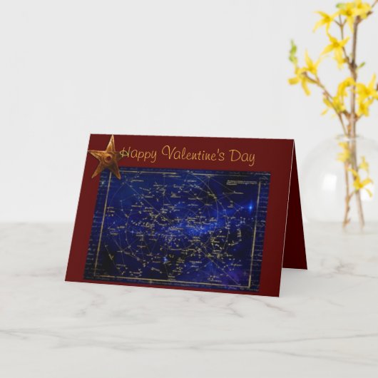 "Star Light" Valentine Karte (Gelbe Blume)