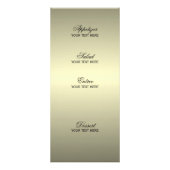 Star Lights in Gold und Schwarz - Menü (Hinten)