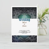 Star Liight Rose Einladung zur Hochzeit (Stehend Vorderseite)