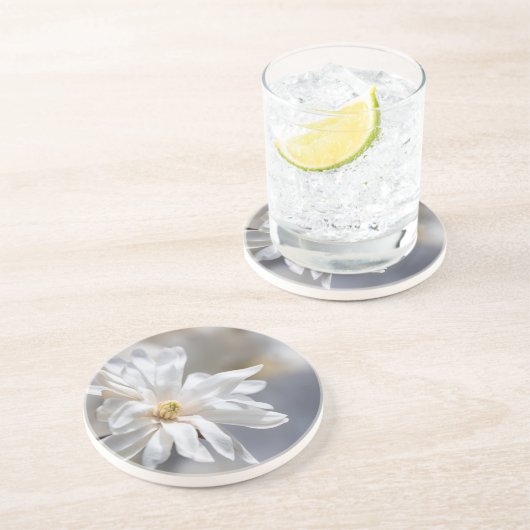 Star Magnolia Bloom Getränkeuntersetzer (Seite)