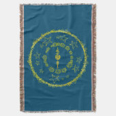 Star Mandala - Blanket Decke (Vorderseite Vertikal)