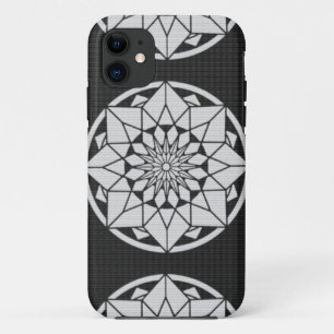 Star Mandala strickt schwarz & weiß Case-Mate iPhone Hülle