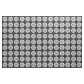 Star Mandala strickt schwarz & weiß Stoff (Yard (91,4 cm))