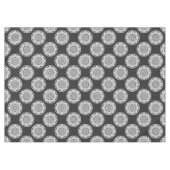 Star Mandala strickt schwarz & weiß Tischdecke (Vorderseite (Horizontal))