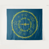 Star Mandala - Tapestry Wandteppich (Vorderseite (Horizontal))