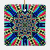 Star Mandela - Zwei Farbschemas Keramikornament (Rückseite)