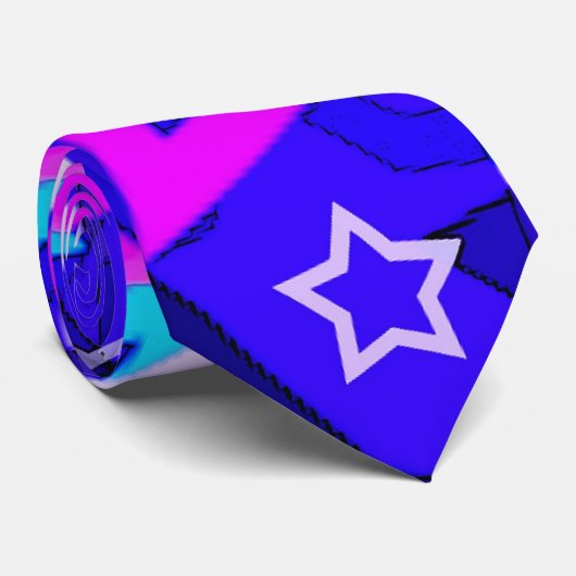 Star Mann Krawatte (Gerollt)