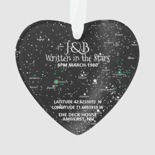 Star Map and Foto Ornament