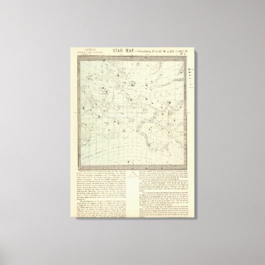 Star Map Leinwanddruck (Vorderseite)