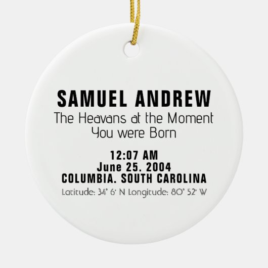 Star Map Ornament (Vorne)