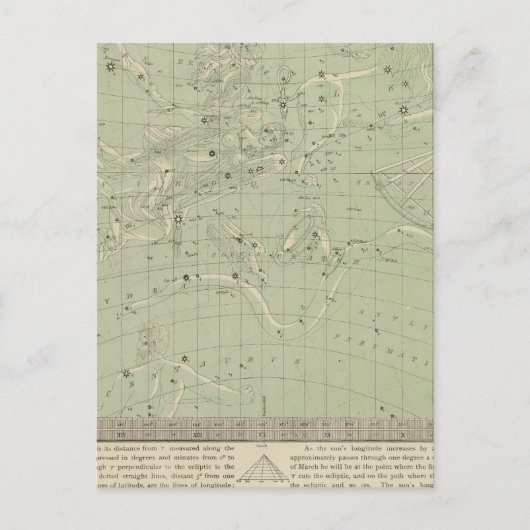 Star Map Postkarte (Vorderseite)