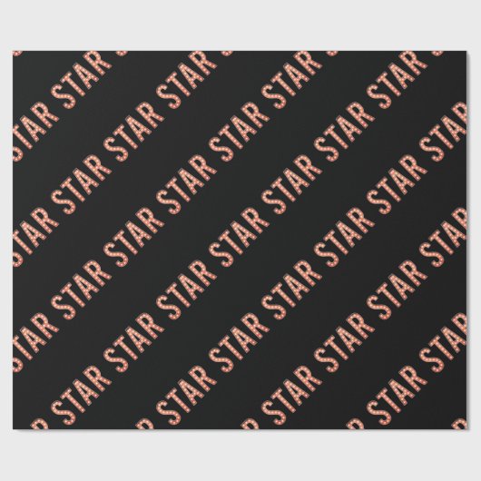 STAR Marquee Lights Geschenkpapier (Flach)