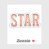 STAR Marquee Lights Vinyl Decal Aufkleber (Blatt)