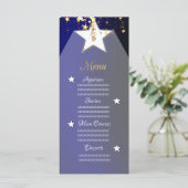 Star Menükarte (Stehend Vorderseite)