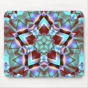 Star migriert zu Pentagon Grauen Neon Kaleidoskop Mousepad