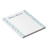 Star Mitzvah Chart - Marine Notizblock (angewinkelt)