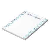 Star Mitzvah Chart - Marine Notizblock (Rotiert)