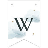 Star Moon & Cloud Begrüßungsflaggen für Kleinkinde Wimpelkette (Dritte Fahne)