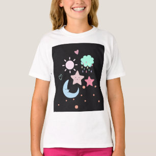 Star Moon Cloud - Sonnenherz niedlich T-Shirt