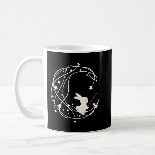 Star Moon Rabbit Liebhaber Mug Kaffeetasse (Links)