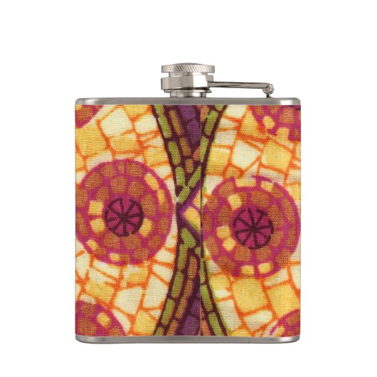 Star Mosaic Mandala Flachmann (Rückseite)