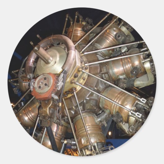 Star Motor Round Aufkleber (Vorderseite)