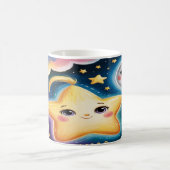 Star Mug Design – Minimalist Celestial Cup Art Kaffeetasse (Mittel)