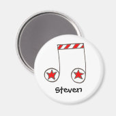 Star Musical Note Magnet (Vorderseite/Rückseite)