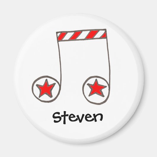 Star Musical Note Magnet (Vorne)