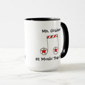 Star Musical Note Music Teacher Geschenk Tasse (VorderseiteRechts)