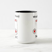 Star Musical Note World's Best Daddy Gift Tasse (Zentrum)