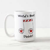 Star Musical Note World's Best Daddy Gift Tasse (Links)