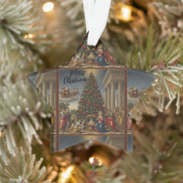 Star Nativity Christmas Santa Acrylic Ornament