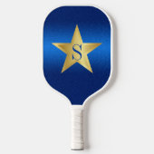 Star Navy Blue Pickleball Star Player Monogram Schläger (Vorderseite)