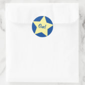 Star Niedlich Kid's Birthday Party Space Runder Aufkleber (Tasche)