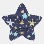 Star nightime theme Stickers (Vorderseite)