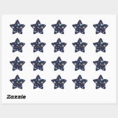Star nightime theme Stickers (Blatt)