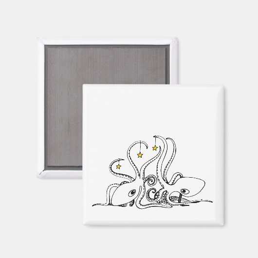 Star Octopodes Magnet (Vorderseite/Rückseite)