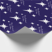 Star of Bethlehem personalized Christmas Geschenkpapier (Ecke)