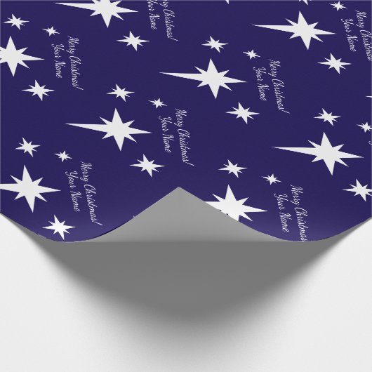 Star of Bethlehem personalized Christmas Geschenkpapier (Ecke)