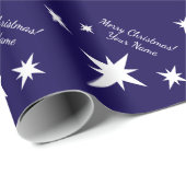 Star of Bethlehem personalized Christmas Geschenkpapier (Rolleneckpunkt)