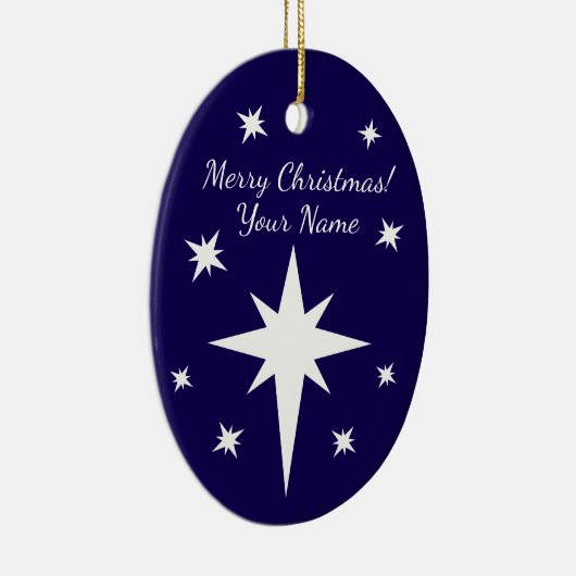 Star of Bethlehem personalized Christmas ornament (Rechts)