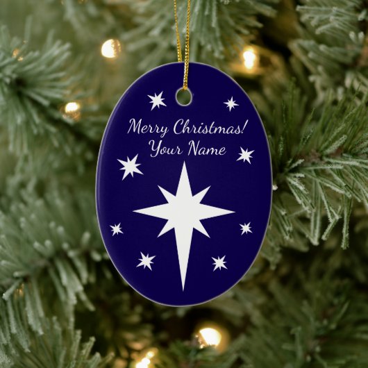 Star of Bethlehem personalized Christmas ornament (Baum)