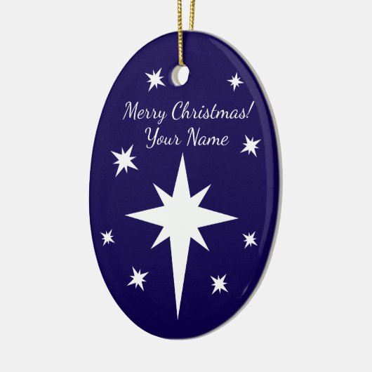 Star of Bethlehem personalized Christmas ornament (Links)