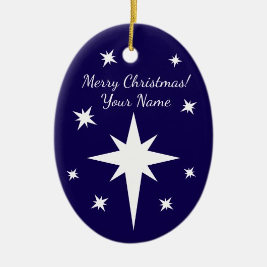 Star of Bethlehem personalized Christmas ornament (Vorne)