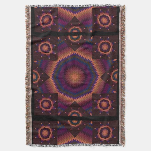 Star of Bethlehem Quilt Decke (Vorderseite Vertikal)