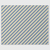 Star of David | Cute Hanukkah Striped Pattern Geschenkpapier (Flach)