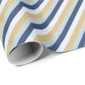 Star of David | Cute Hanukkah Striped Pattern Geschenkpapier (Rolleneckpunkt)